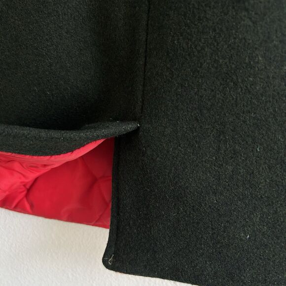 VTG Dark Green Wool Schoolboy Blazer Coat Womens XS/S Preppy Acadamia Holiday - Picture 8 of 16